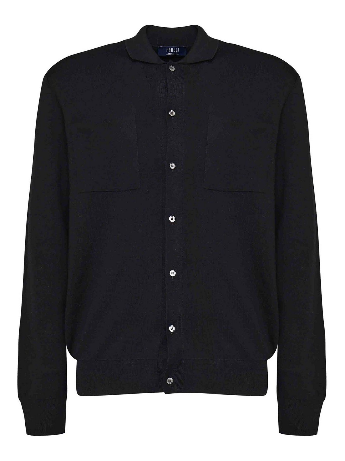 Virgin Wool Cardigan Shirt