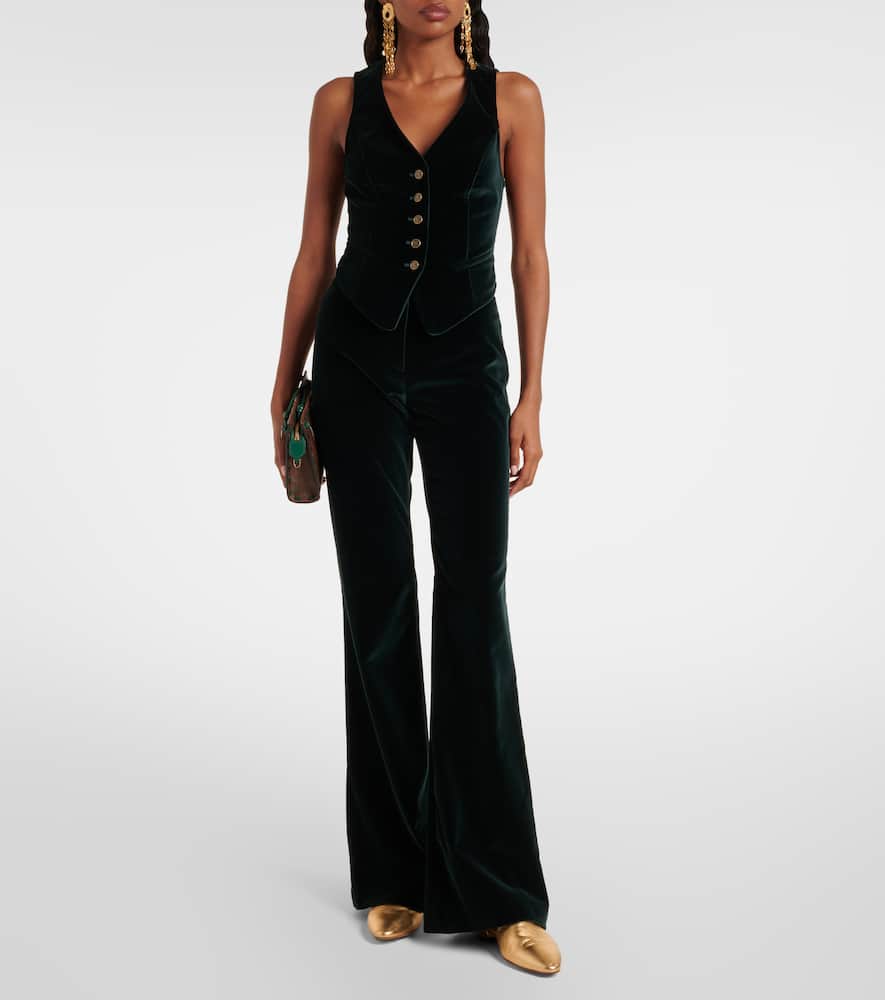 Cotton velvet vest