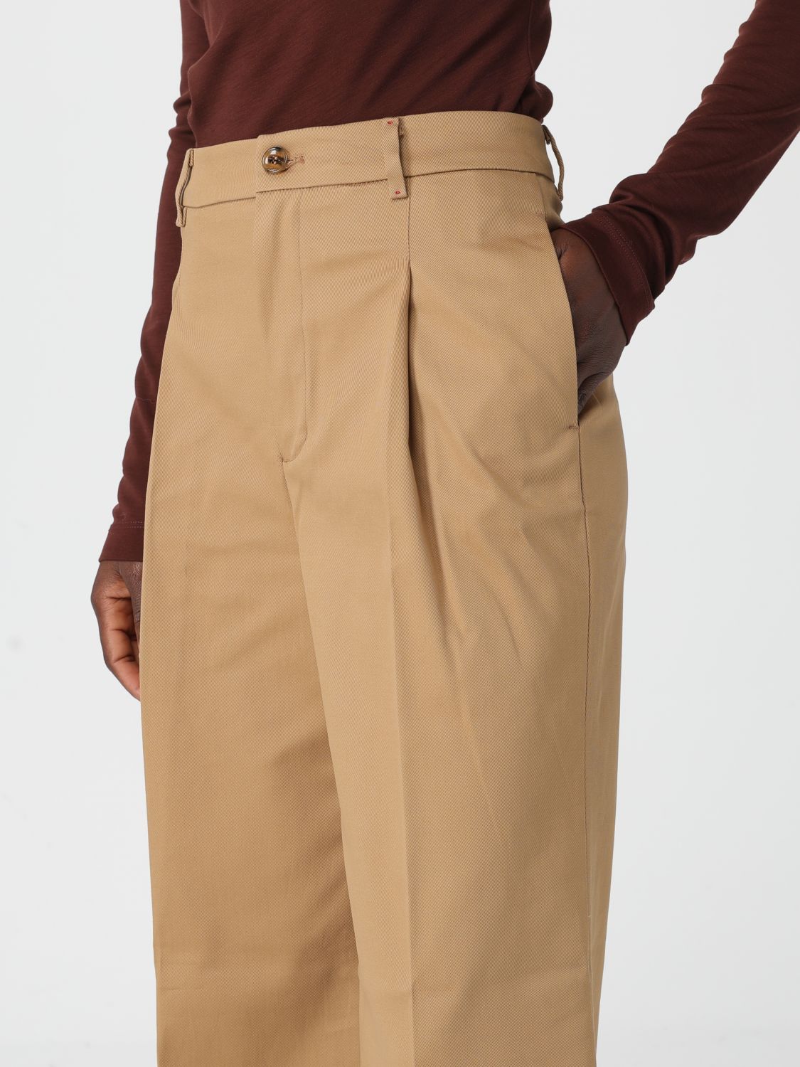 Pants Woman color Camel