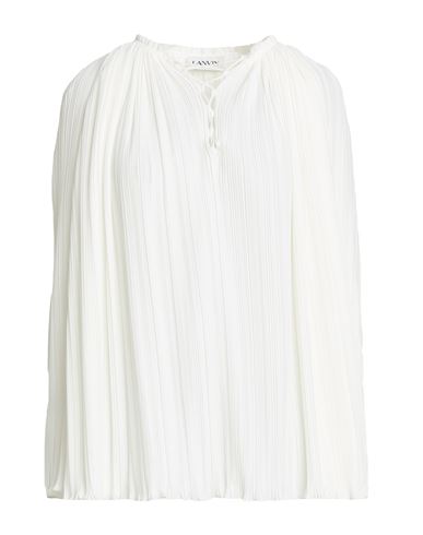 Woman Top White Size 6 Polyester, Brass, Rayon