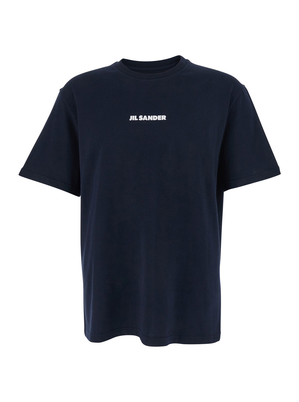 Logo-Embroidered Cotton T-Shirt — Navy