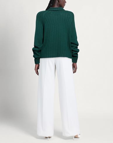 Woman Turtleneck Dark green Size 2 Merino Wool