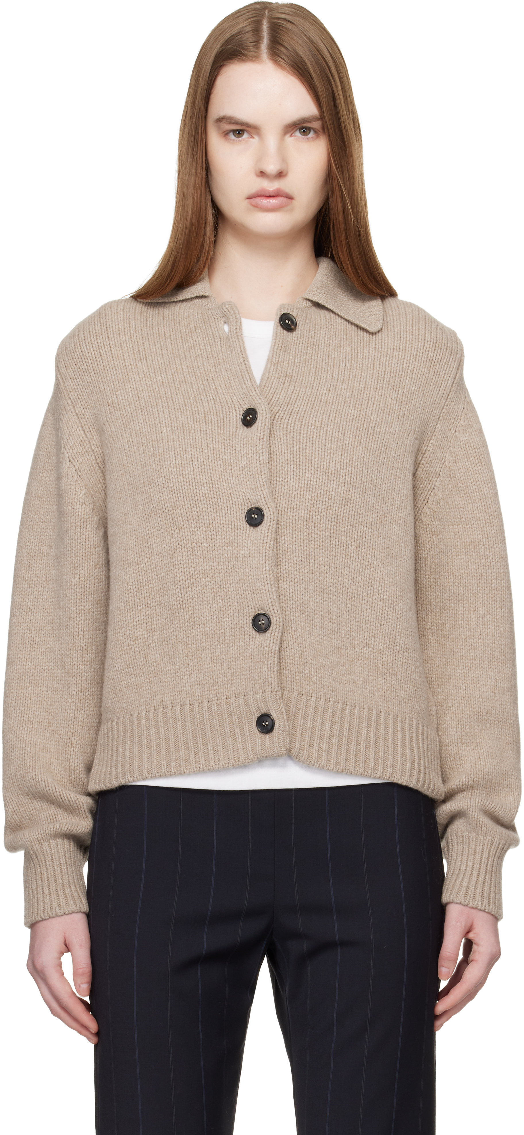Beige Winny Collared Jacket