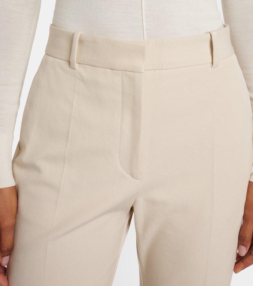 Tafira mid-rise gabardine flared pants