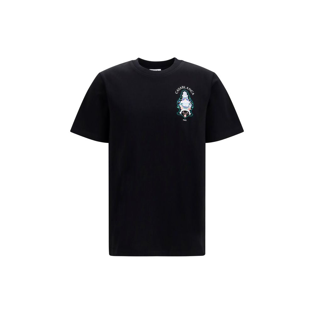 Graphic-Print Cotton T-Shirt — Black