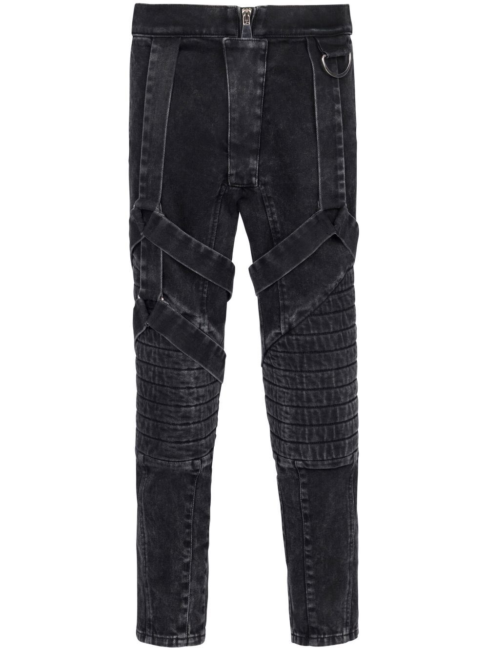 Cropped skinny jeans - Black
