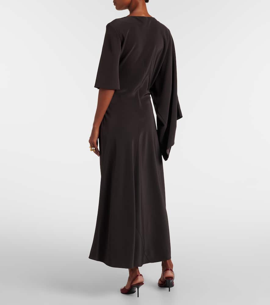 Joya satin twill midi dress