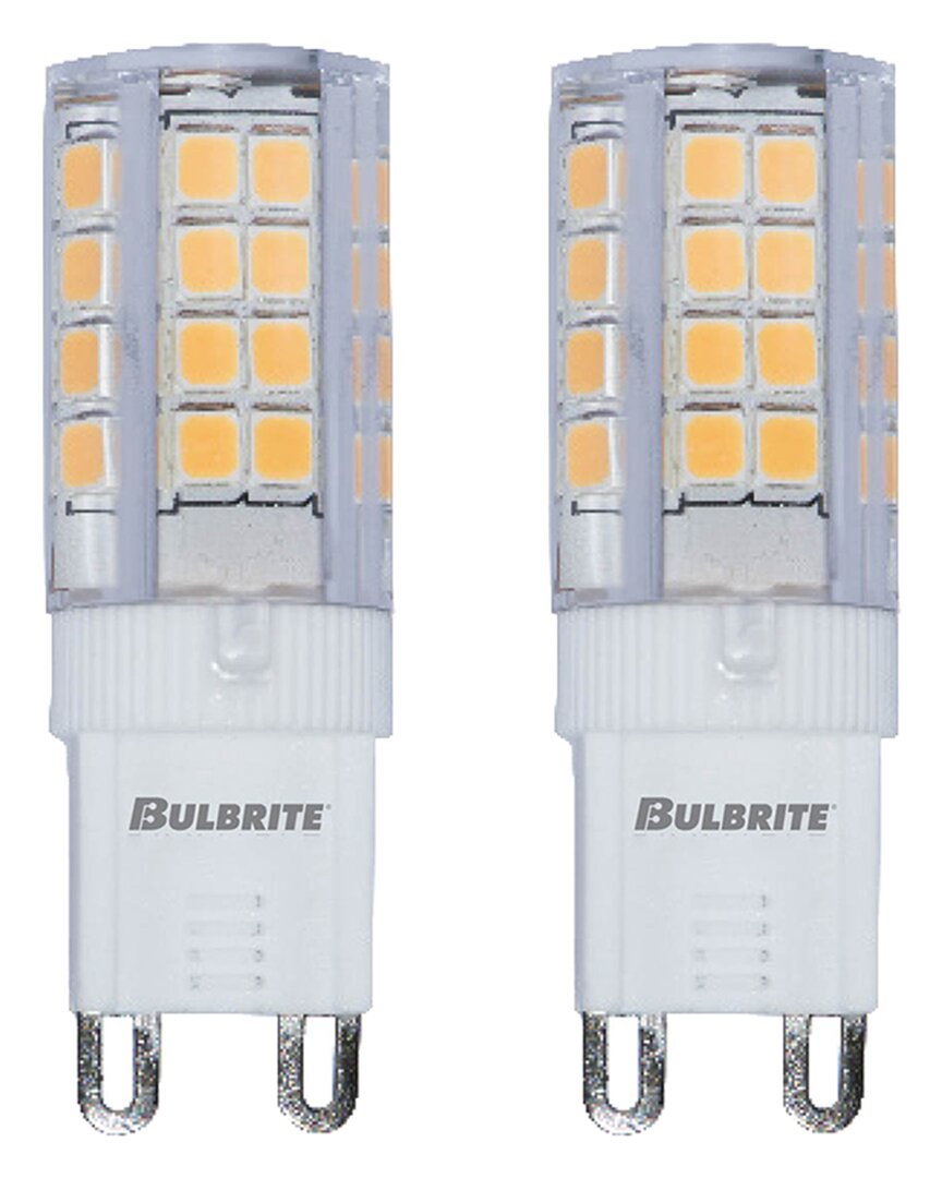 Pack Of 2, 4.5 Watt Frost Mini T4 Bi-Pin (G9) LED Bulb, 340 Lumens