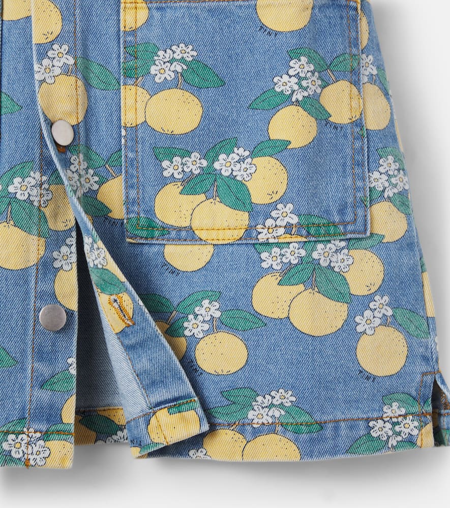 Oranges denim shirt dress
