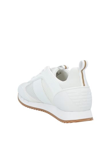 Man Sneakers White Size 10.5 Polyester, Elastane, Polyurethane coated, Thermoplastic polyurethane