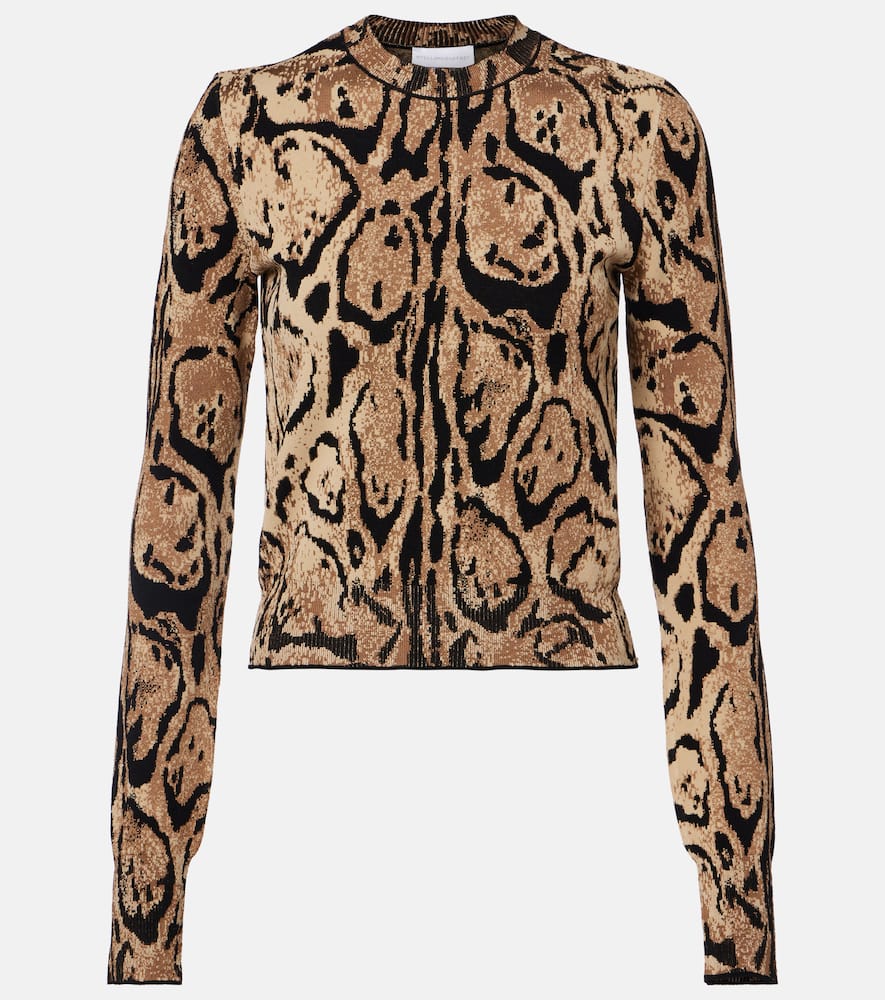 Leopard-print sweater