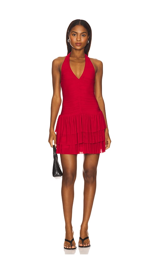 NIA KLEID KATHLEEN in Red. Größe XL. Also in L, M