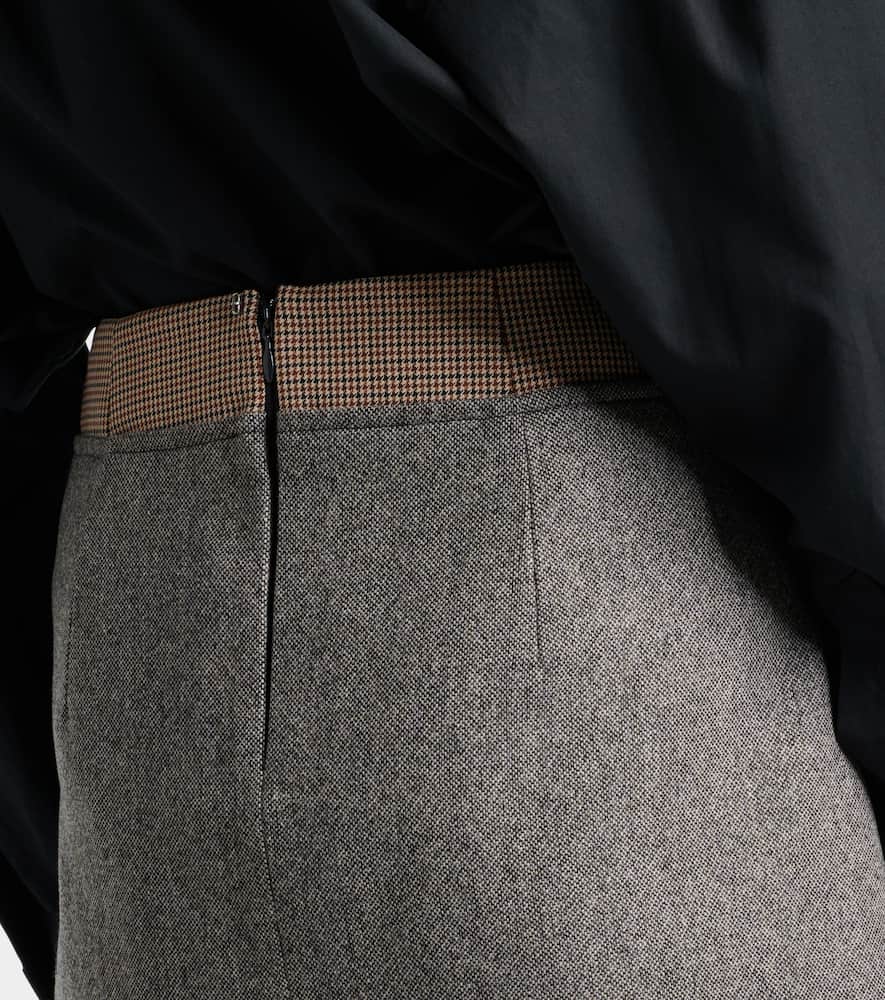 Riga tweed midi skirt