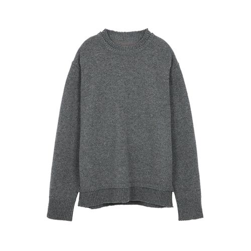 Crew-neck layered jumper - Blue
