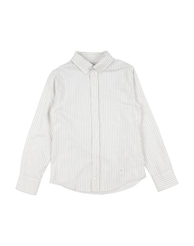 Kid Boy Shirt Light grey Size 10 Cotton, Wool