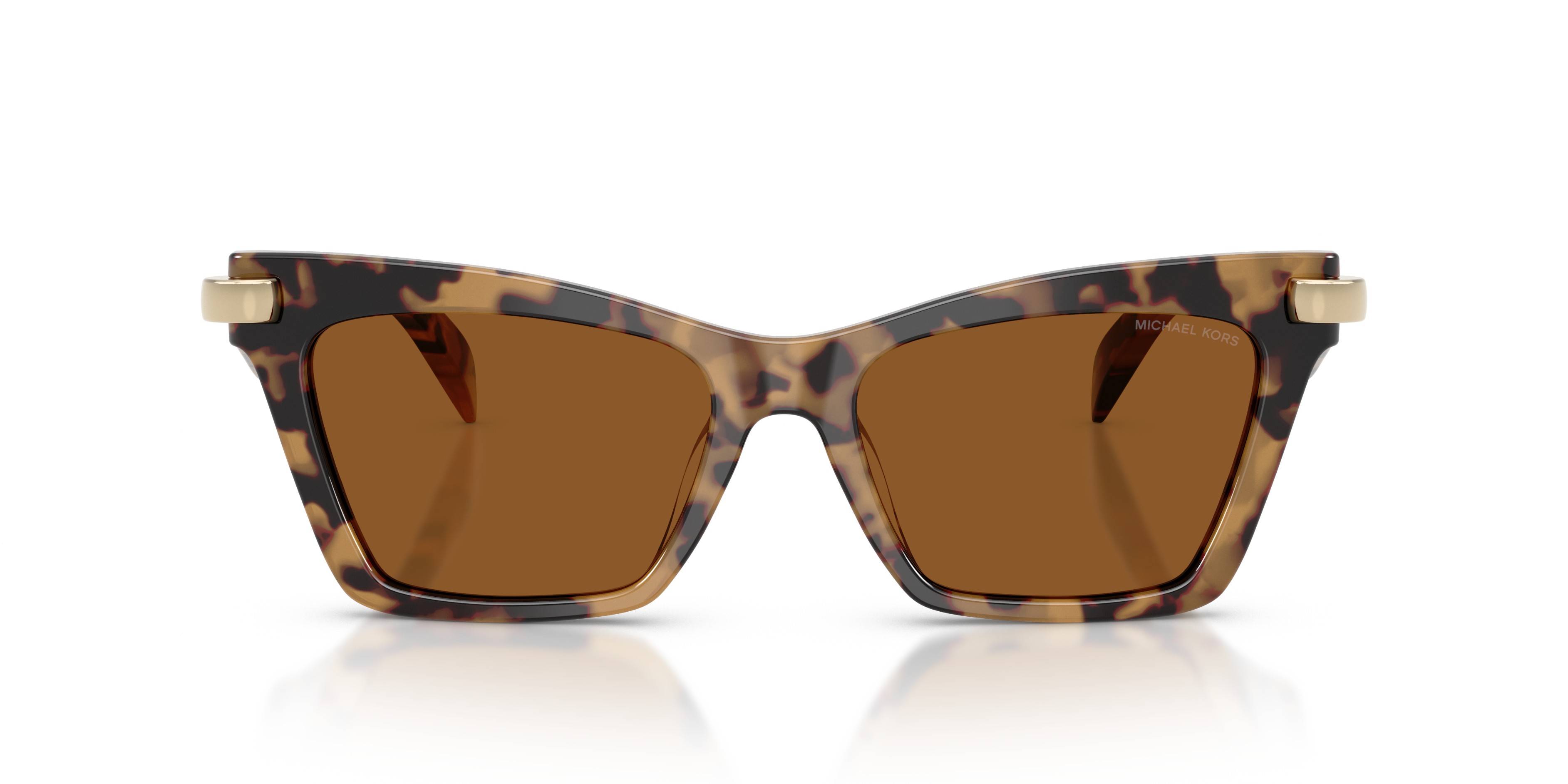 Michael Kors Vrouw Michael Kors MK2276U GRAND CAYMAN 393073 Zonnebrillen Acetaat Schildpad Bruin Kattenoog Normaa