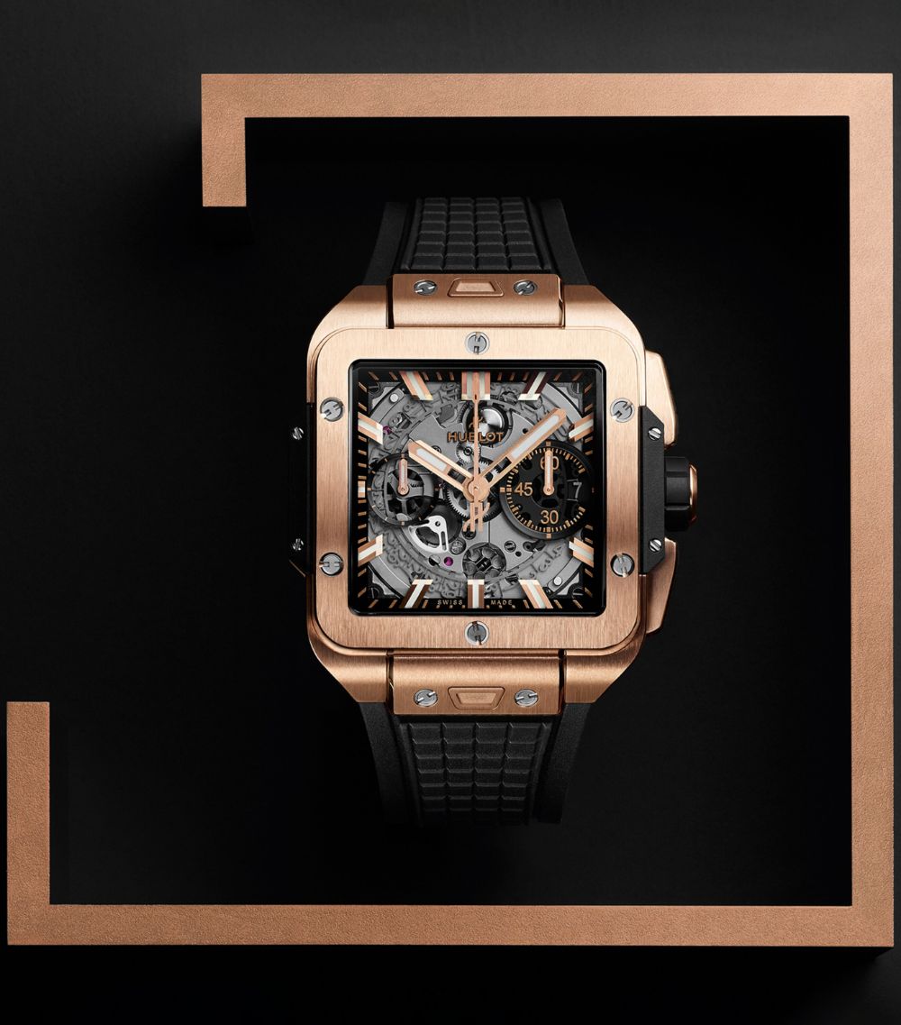 King Gold Square Bang Unico Watch 42Mm