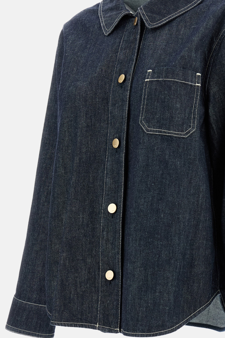 Dark Blue Denim Shirt