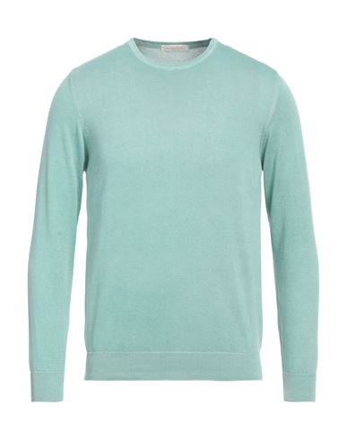 Rossopuro Man Sweater Light green Size 4 Cotton