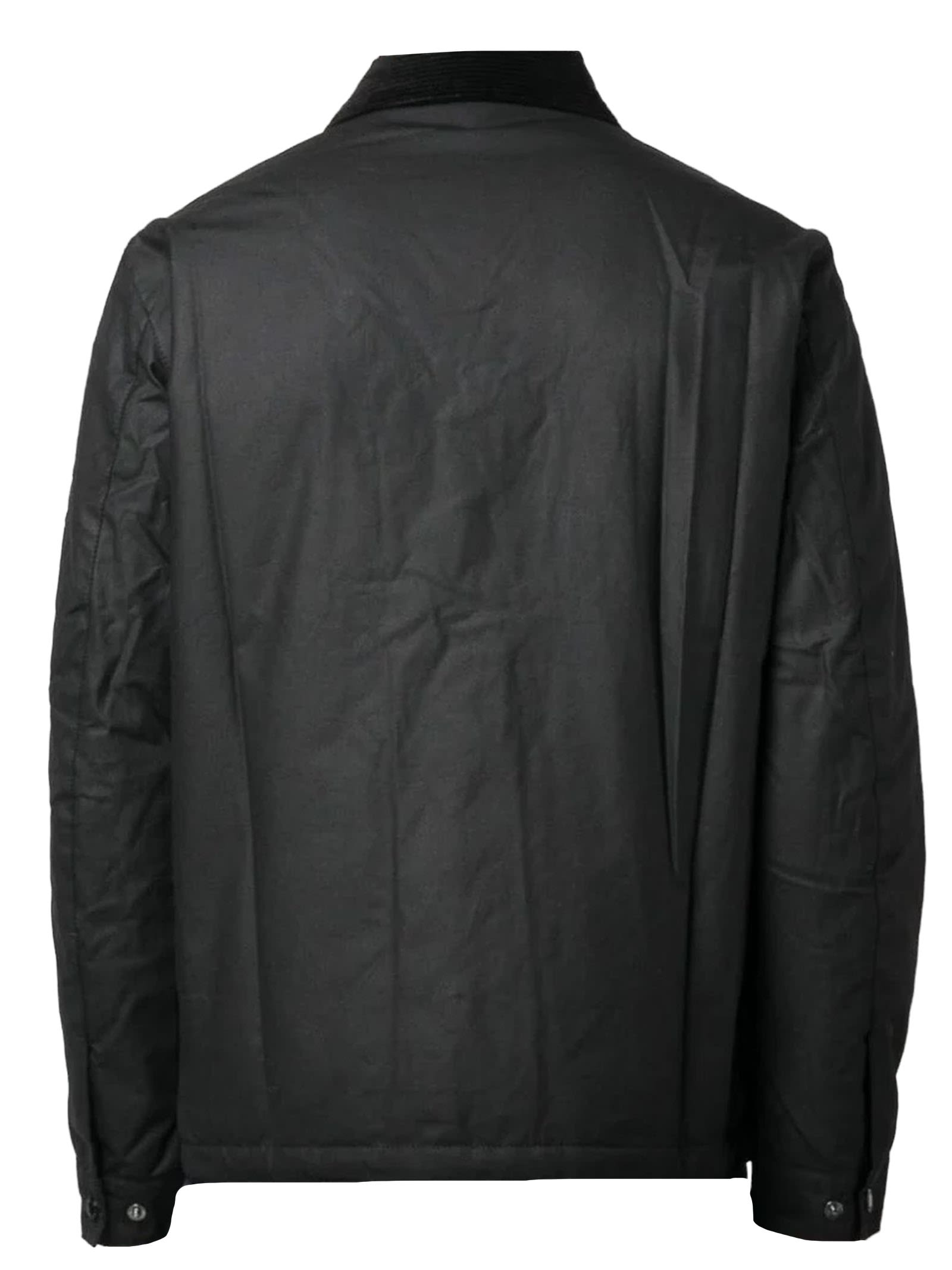 Black Cotton Cotton Jacket