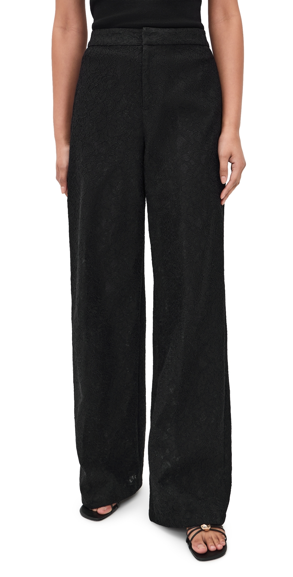 Livvy Straight Leg Trousers Black