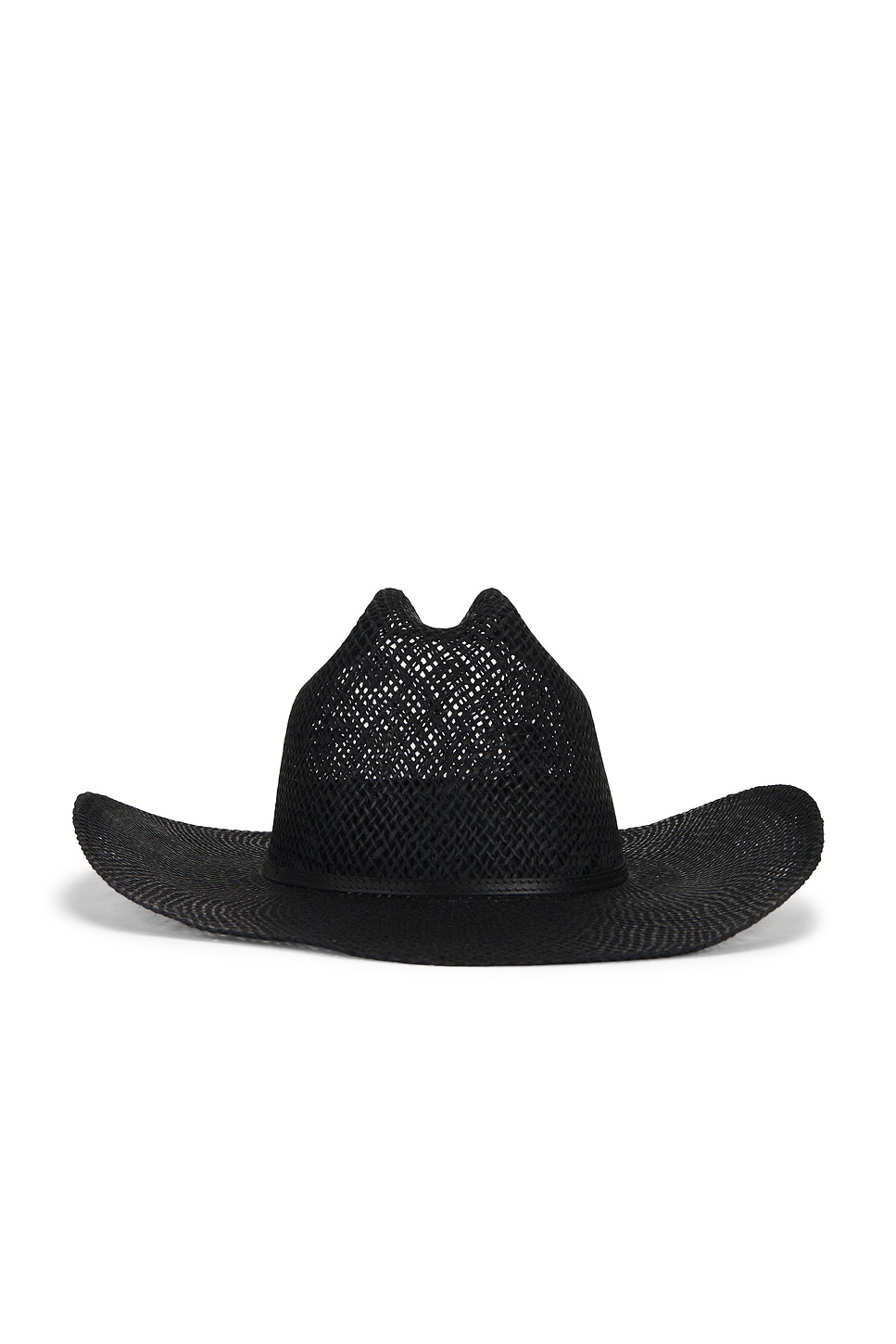 Janessa Leone Aiden Cowboy Hat in Black - Black. L also in