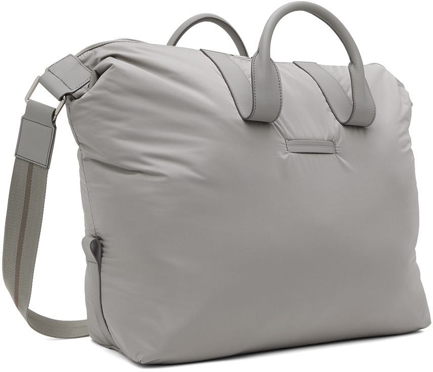 Gray Raglan Holdall Duffel Bag