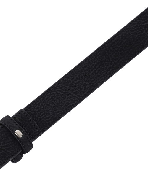 Grain Leather Square Frame Belt