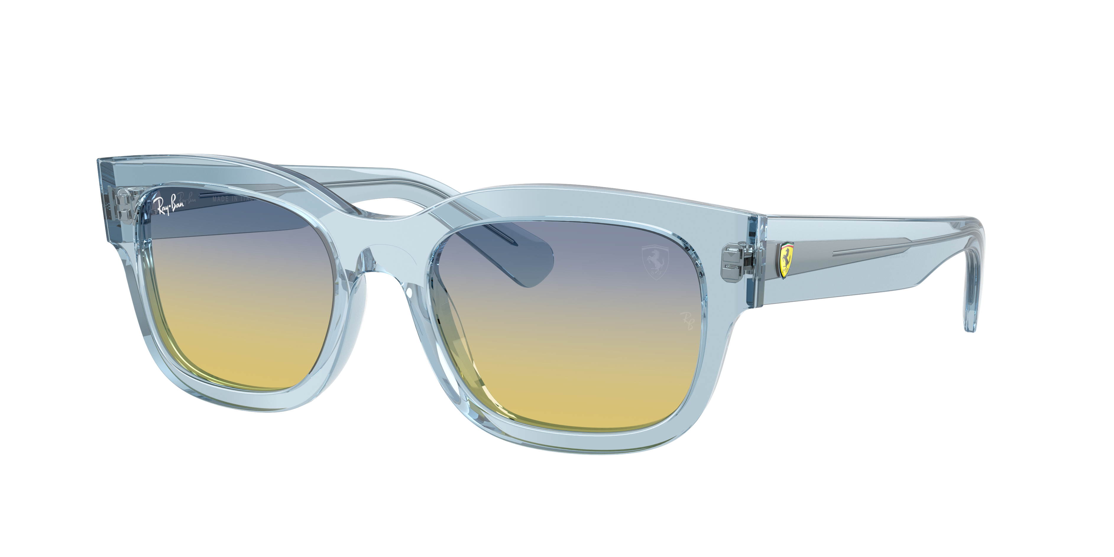 Ray-Ban Unisex Sunglass RB2228M Scuderia Ferrari Collection - Frame color: Havana Grey, Lens color: Dark Grey