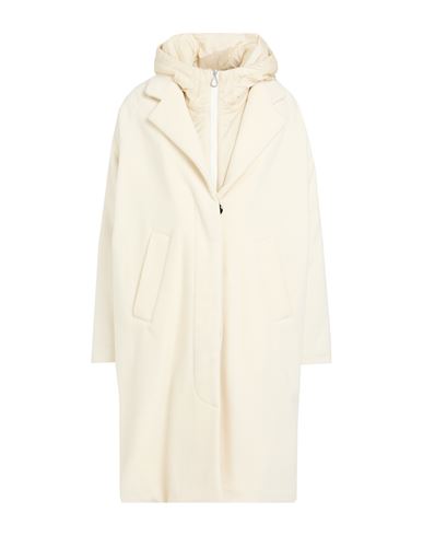 Paltò Woman Coat Ivory Size 8 Wool, Polyamide, Cashmere