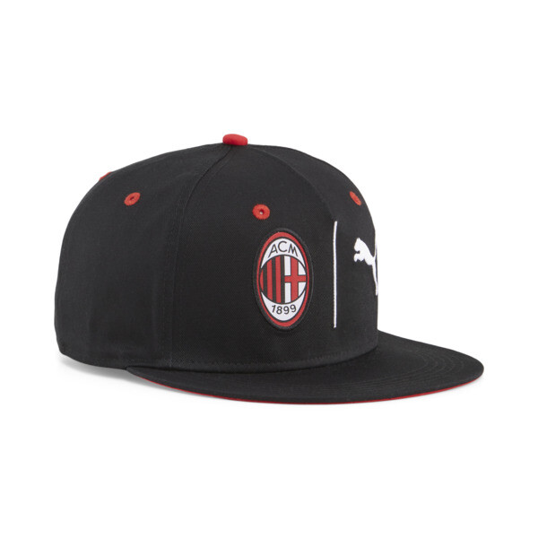 PUMA AC Milan Flat Brim Cap in Black, Adult