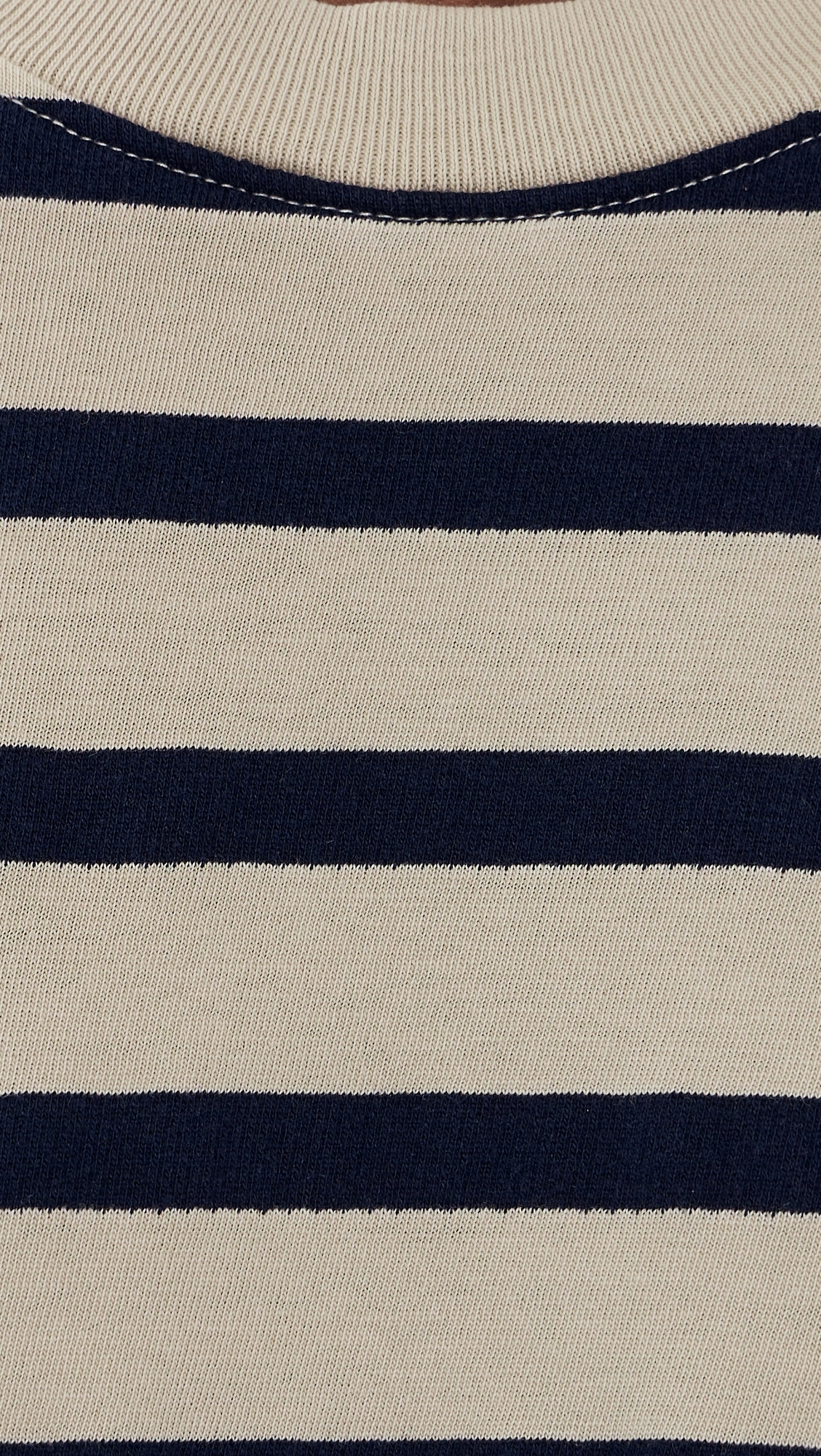 Enzo Stripe Tee Bisque