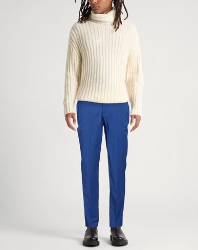 Man Pants Blue Size 28 Polyester, Viscose, Wool, Elastane