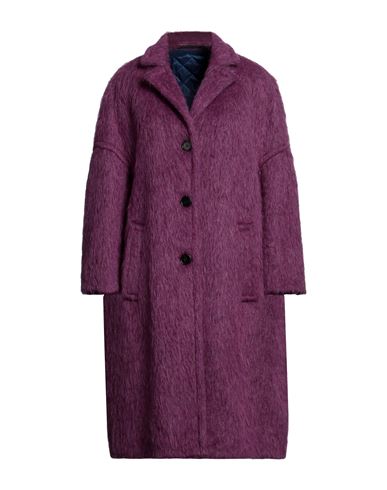 Marni Woman Coat Mauve Size 4 Synthetic fibers, Acrylic, Wool, Alpaca wool, Mohair wool