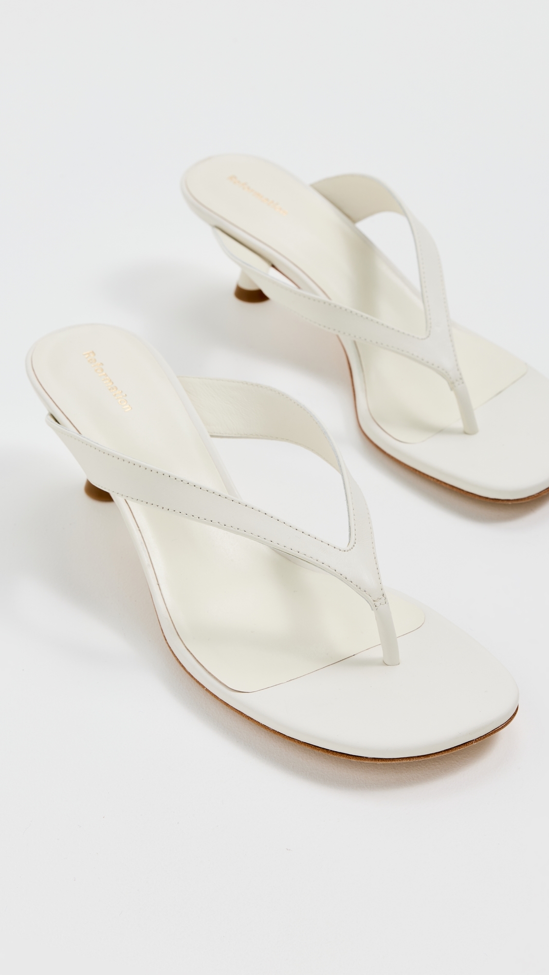 Sophie Heeled Sandals White Leather
