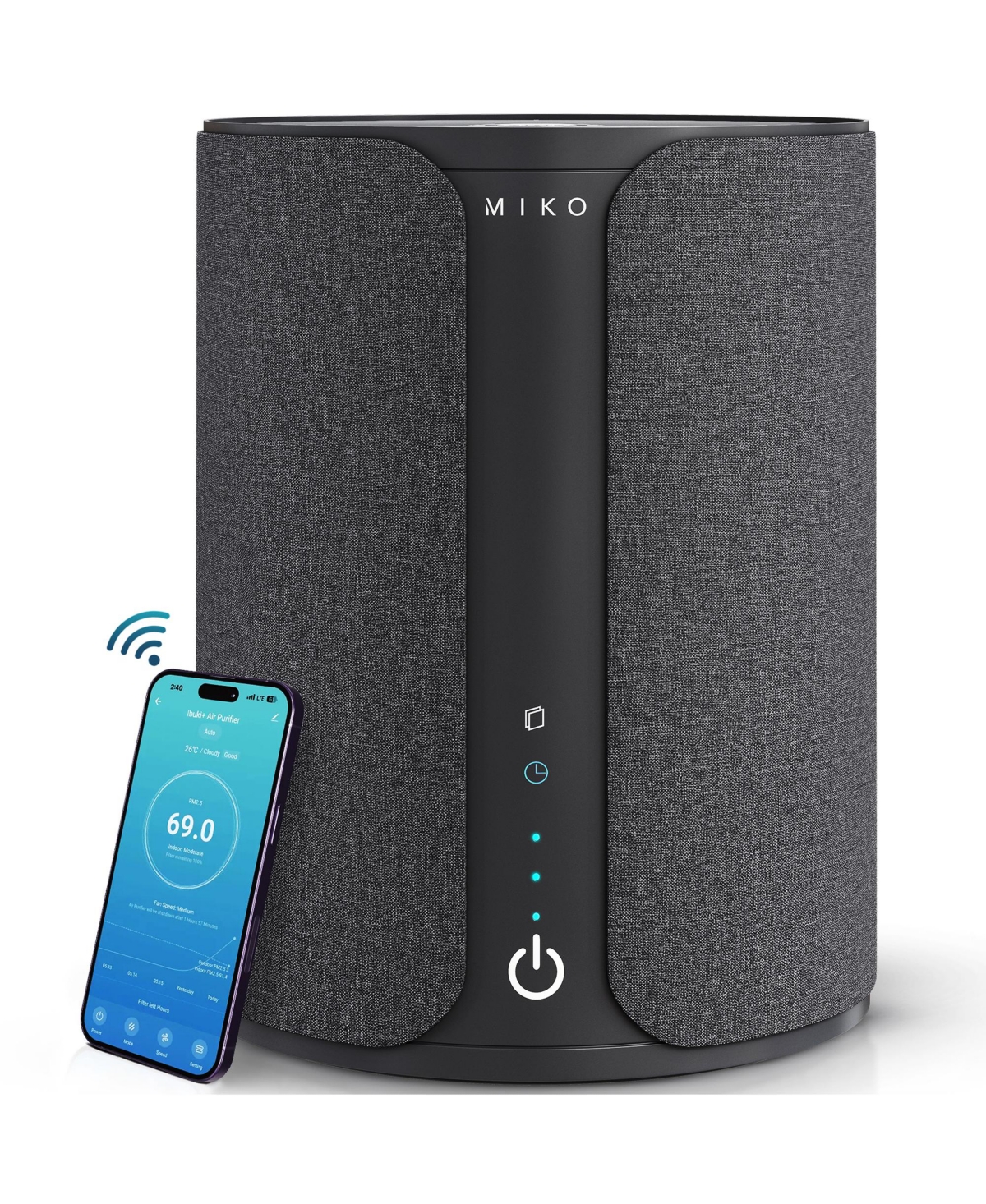 Smart Home Air Purifier with App Control & Oil Diffuser – Covers up to 925 sq ft