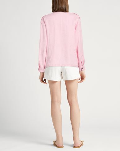 Easy Woman Shirt Pink Size 6 Linen