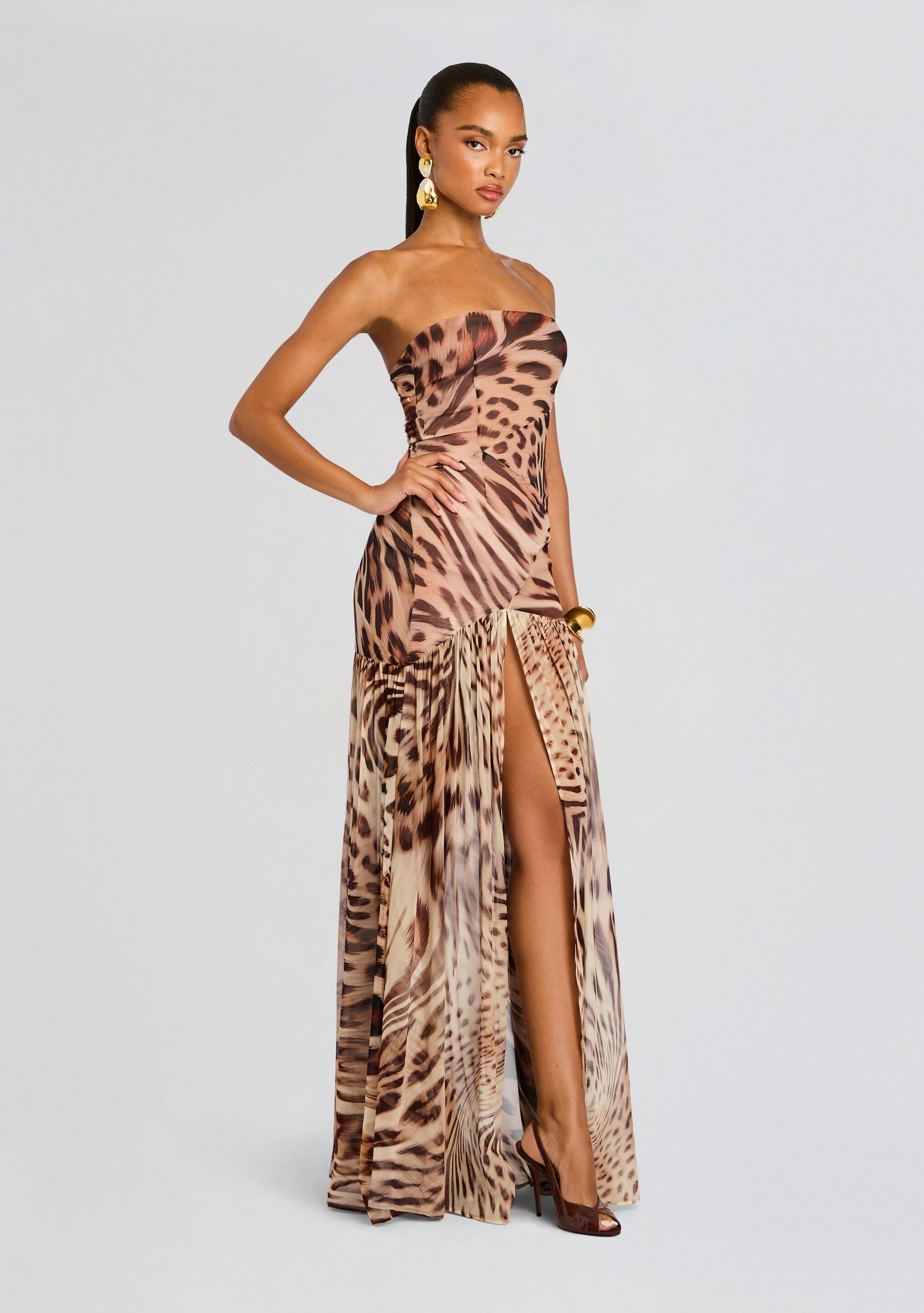 Nicole Silk Chiffon Dress