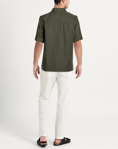 Man Shirt Military green Size L Cotton