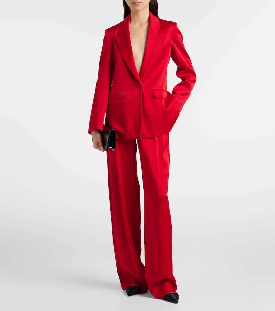 Msecono high-rise wide-leg pants