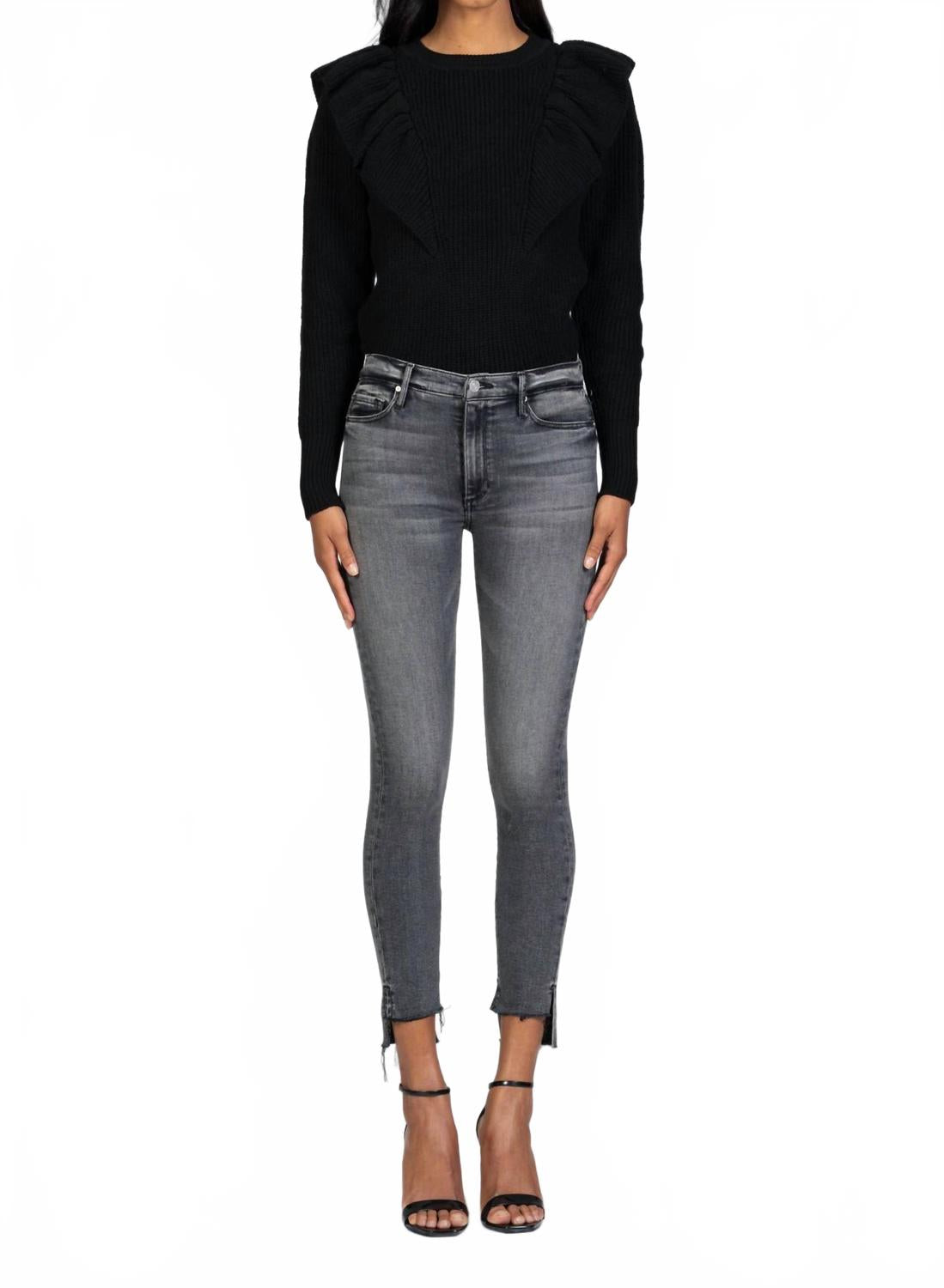 Miranda Off Step High Rise Skinny Jeans In Kissing In The Dark