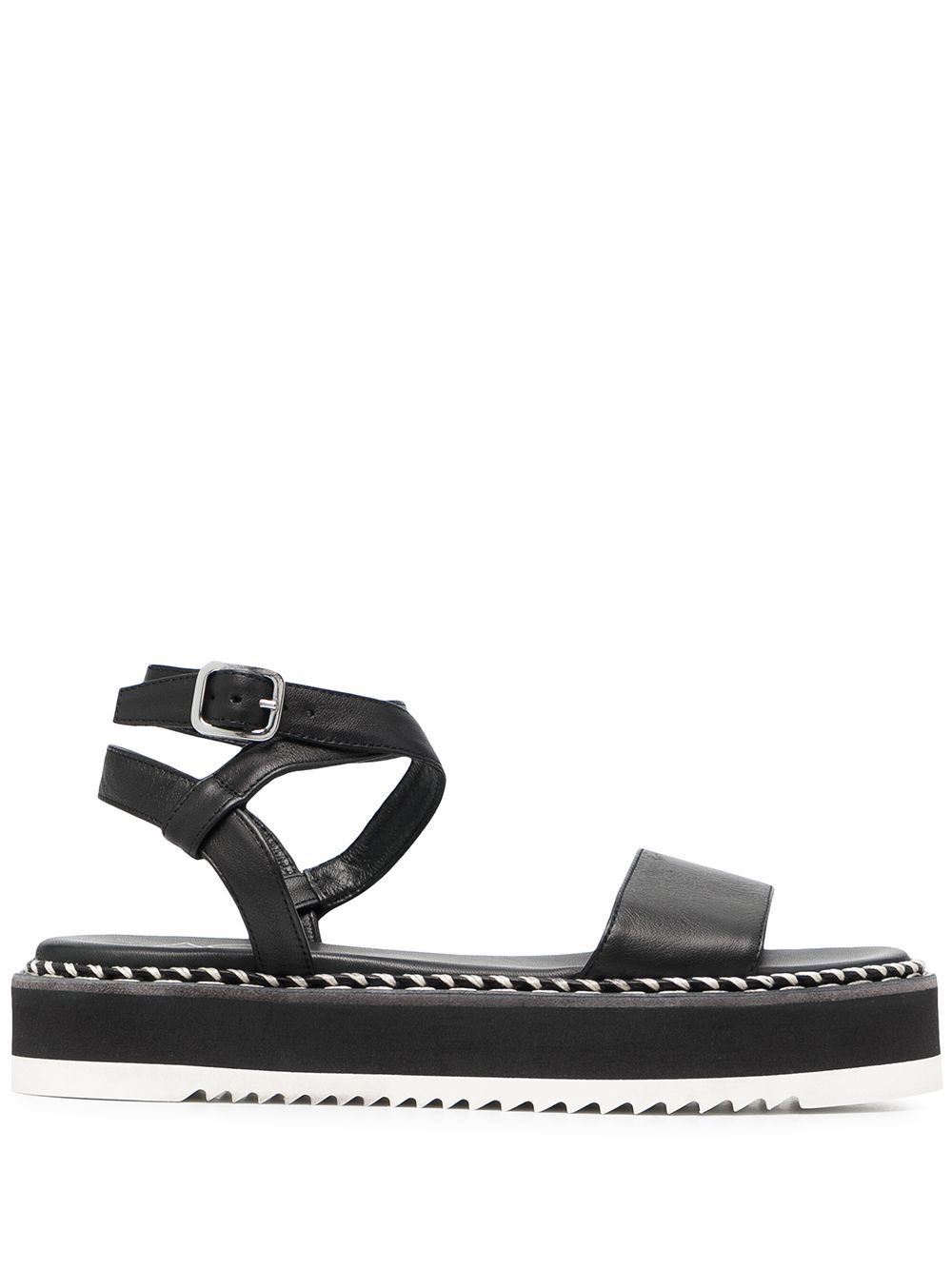 Myrte flatform sandal - Black