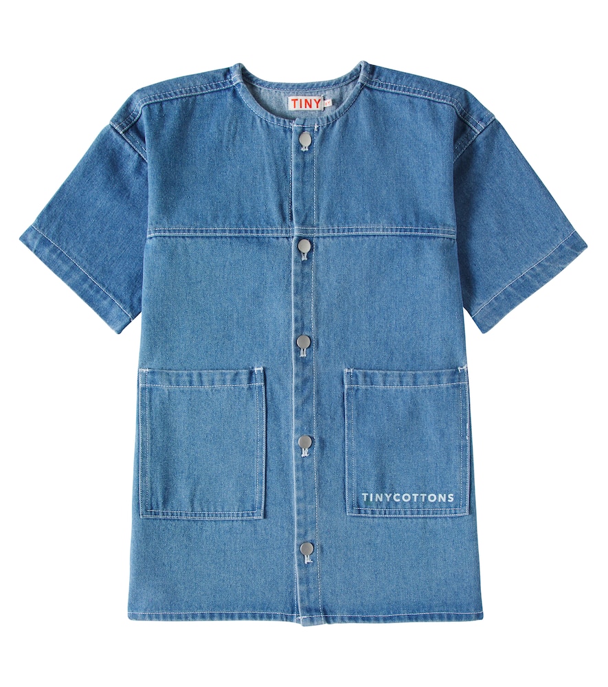Tinycottons Logo denim dress