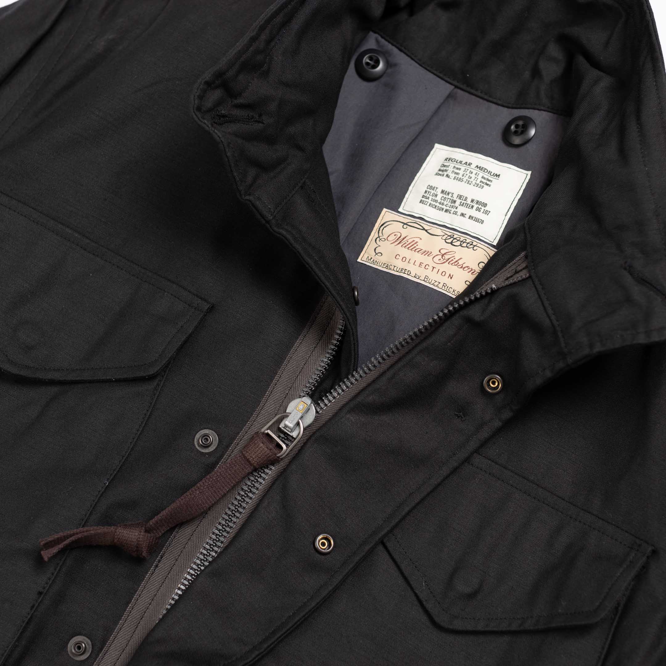 X William Gibson M-65 Jacket Black