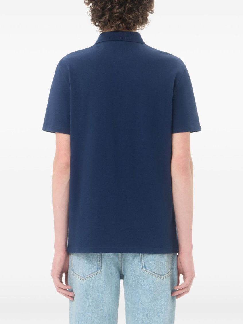 Valentino Garavani - vlogo gold cotton piqué polo shirt
