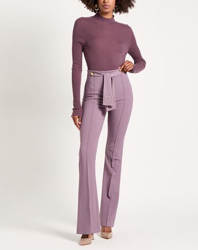 Woman Pants Lilac Size 10 Polyester, Elastane
