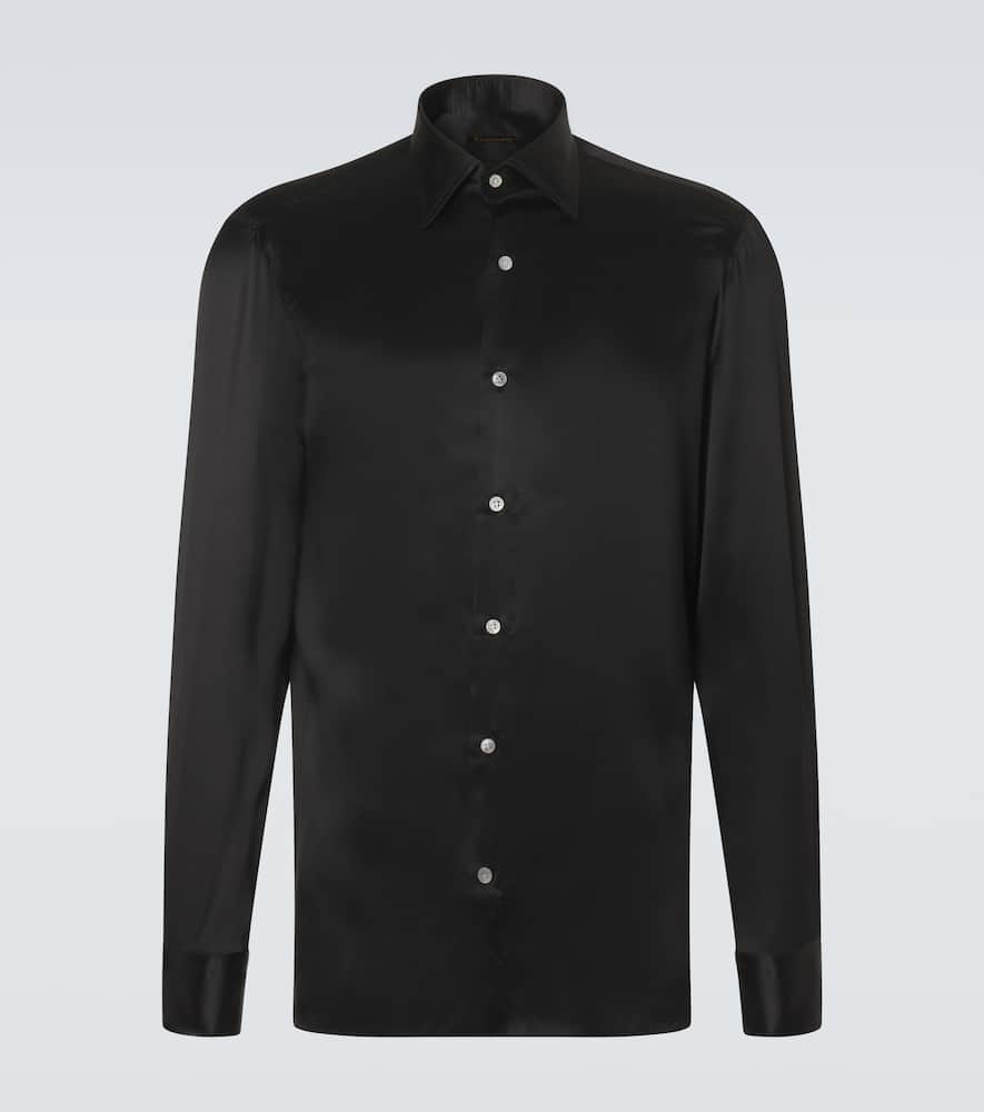 Silk satin shirt