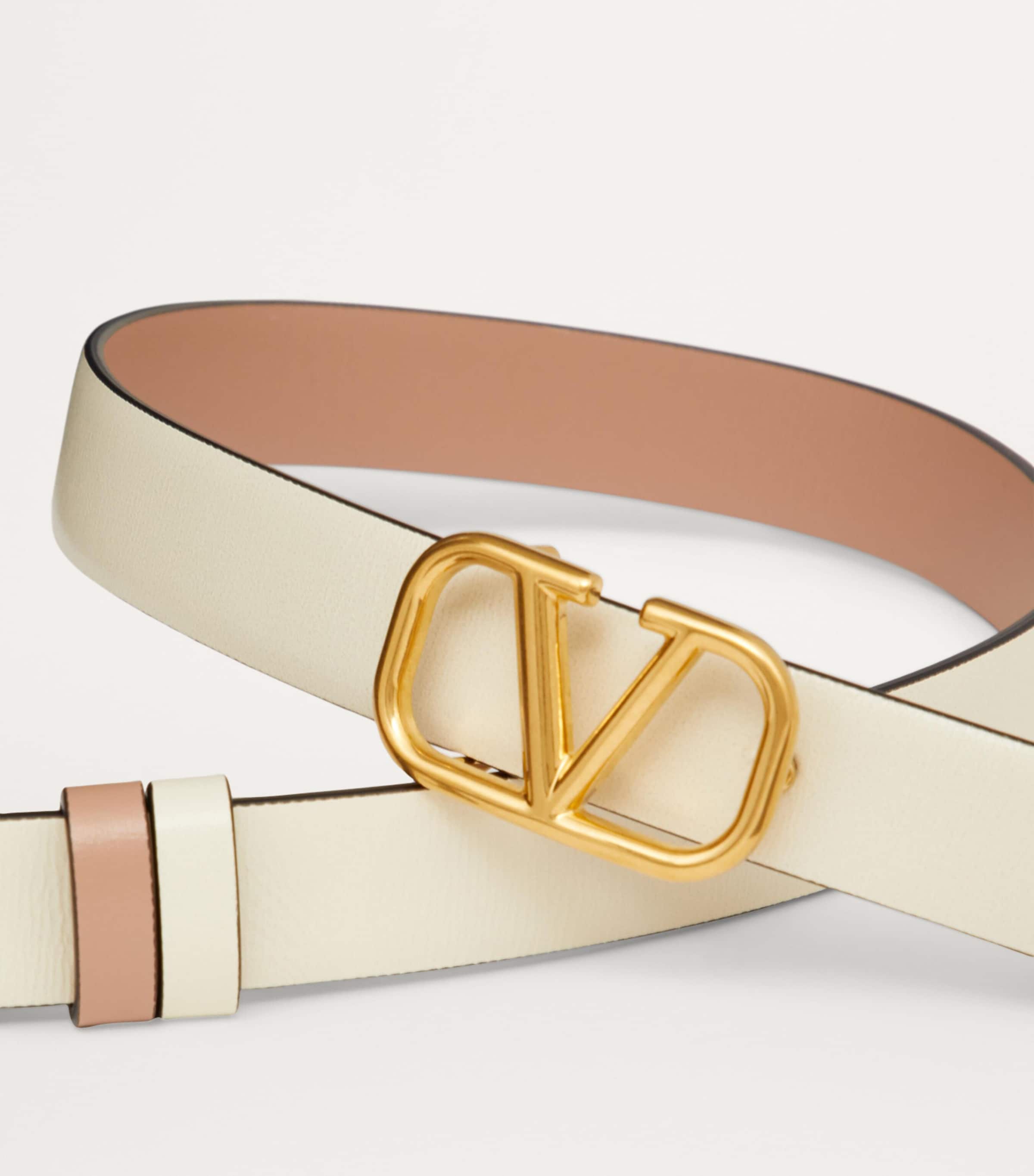 Reversible VLogo Signature Belt