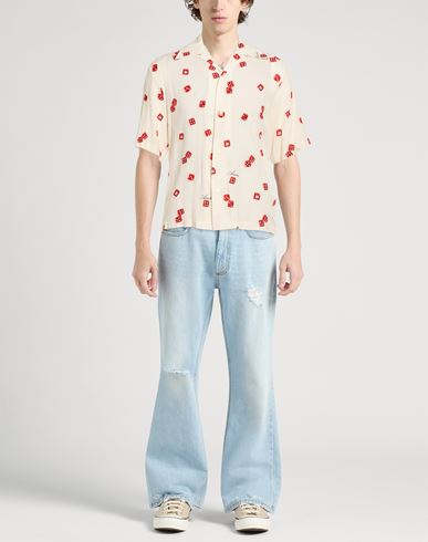 Man Shirt Off white Size L Viscose