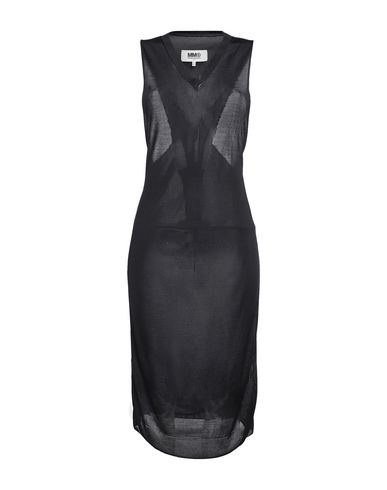 Woman Midi dress Black Size M Viscose